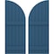 Ekena Millwork Americraft 6-Board (2 Batten) Wood Joined Board-n-Batten Shutters w/ Arch Top, ARW101BQ621X77HBH, PR ARW101BQ621X77HBH - alternate 1
